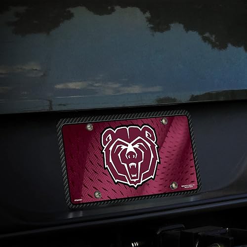 Miniatura 86 de NCAA etiqueta de metal para auto, negro