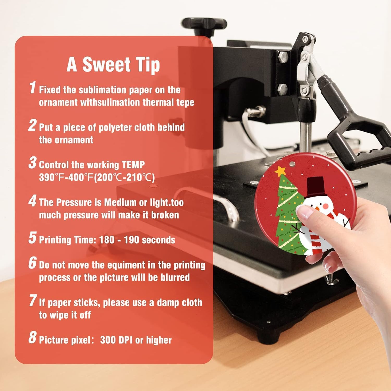 Ceramic Sublimation Ornaments Blank Christmas Personalized Ornament 20 PCS 3.5 Inch Round White Bulk DIY Chritsmas Tree Decoration - Image 7