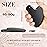 Nuanchu Stainless Steel Gua Sha Facial Tools Metal Guasha Tool for Face Body Jawline Shaper, Double Chin Reducer, Puffiness Reducing, Lymphatic Drainage Massager Skin Care Gift with Pouch(Black)