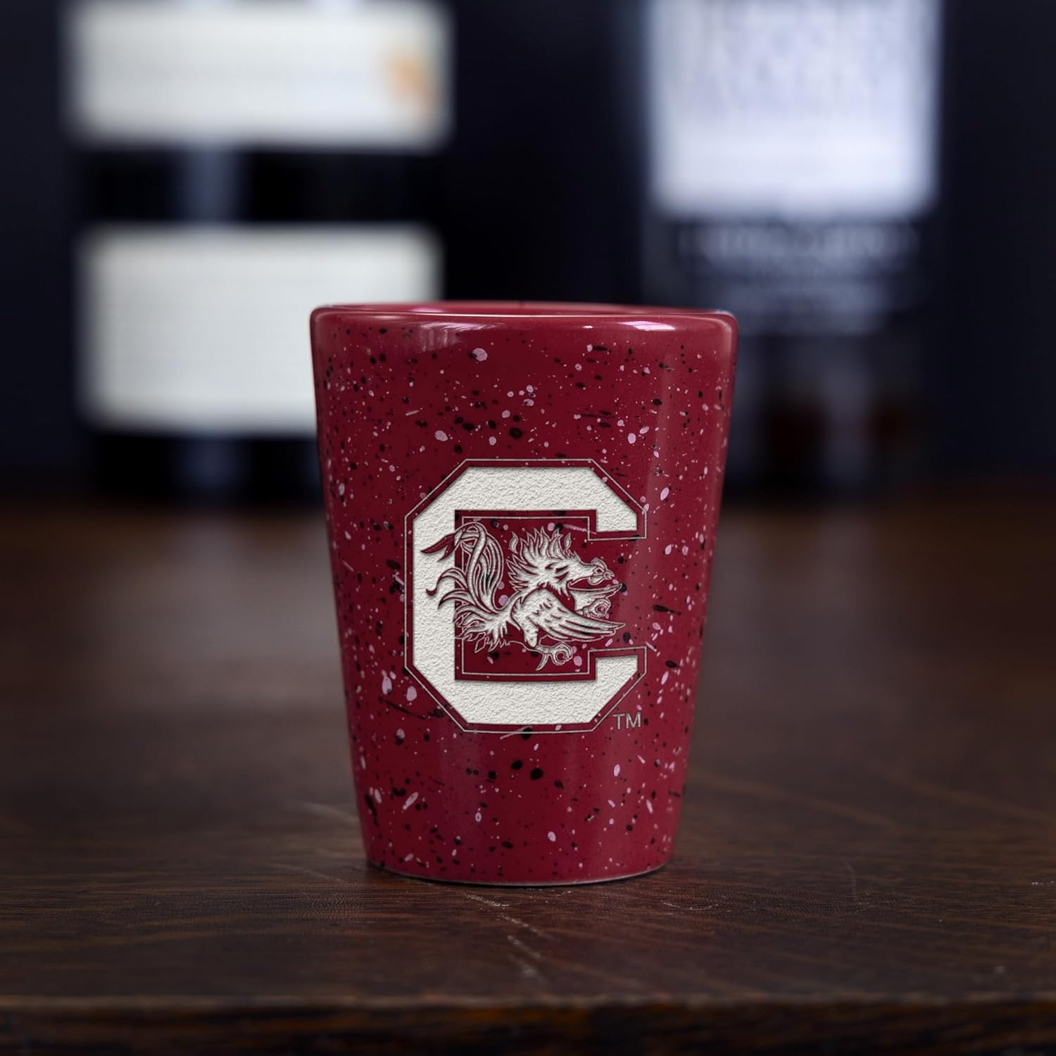 Rico Industries NCAA Primary OR Wordmark Logo 2oz Ceramic Shot Glass for Fans, Laser Engraved In Team Color Single Shot Glass - Image 2