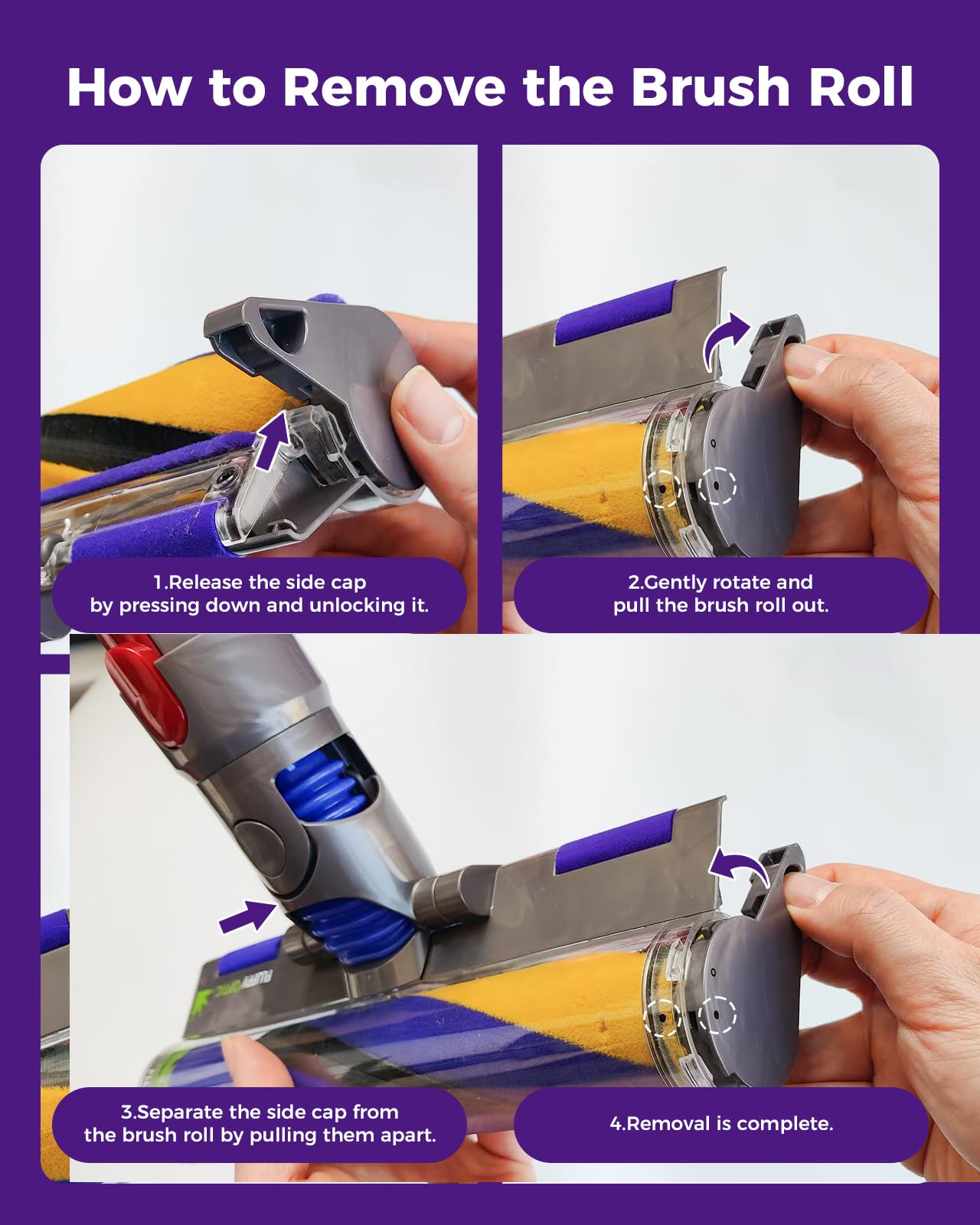 V12 szczotka elektryczna do Dyson V12 Detect Slim/Digital Slim, części zamienne do twardych podłóg z wykrywaniem kurzu (zielone światło), akcesoria do odkurzacza Dyson V12/Digital Slim