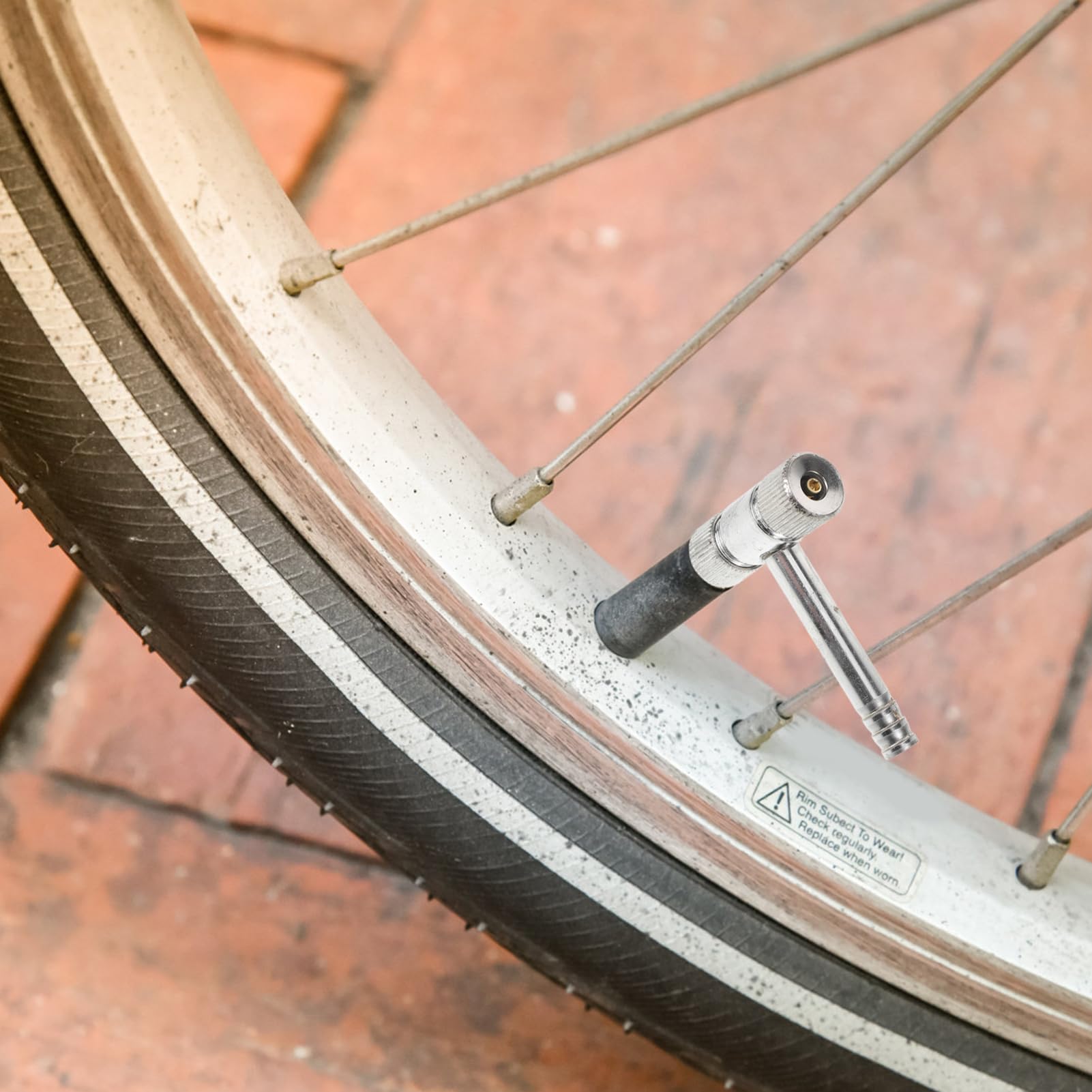 HOLIDYOYO Dual Head T-Shaped Inflator Chuck Air Compressor Tire Chuck Quick Connect Replacement for Car Tire Inflation Made of Carbon Steel