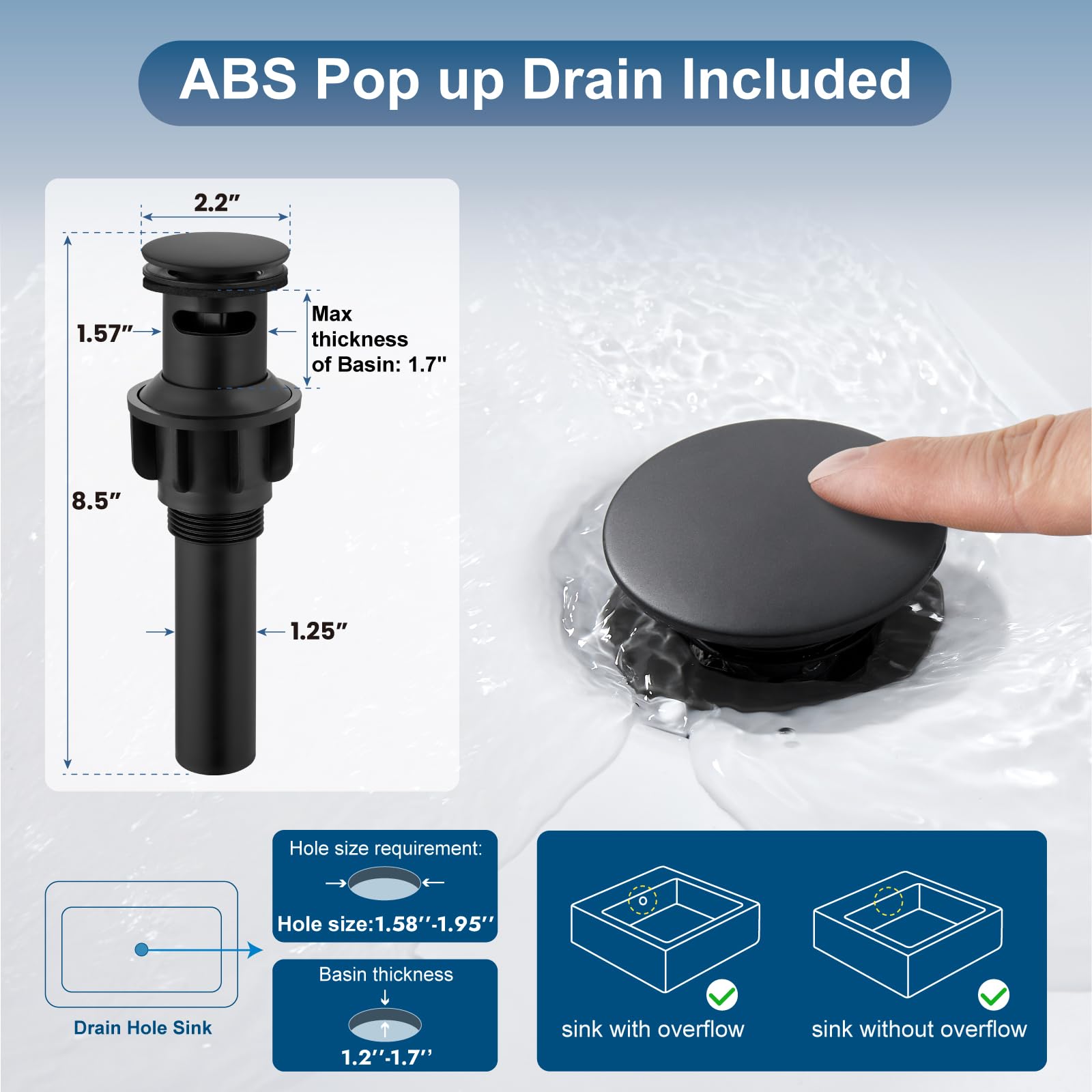 4 Inch Centerset Bathroom Faucets Double Cross Handle Bathroom Sink Faucet Deck Mounted Vintage RV Farmhouse Vanity Basin — view 7