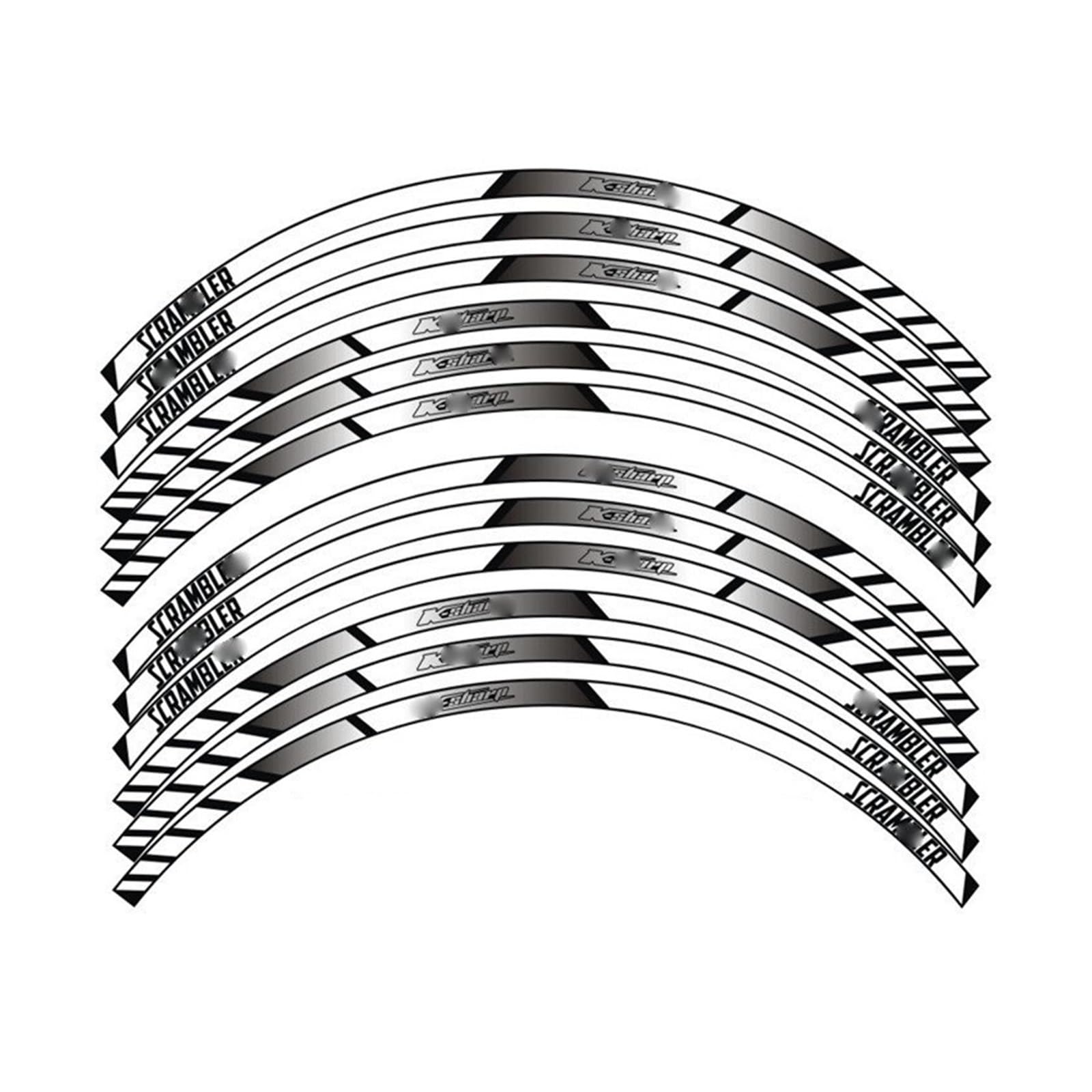 Motorcycle Wheel Decals Reflective Stickers Rim Stripes for D&UCATI for Scrambler(4)
