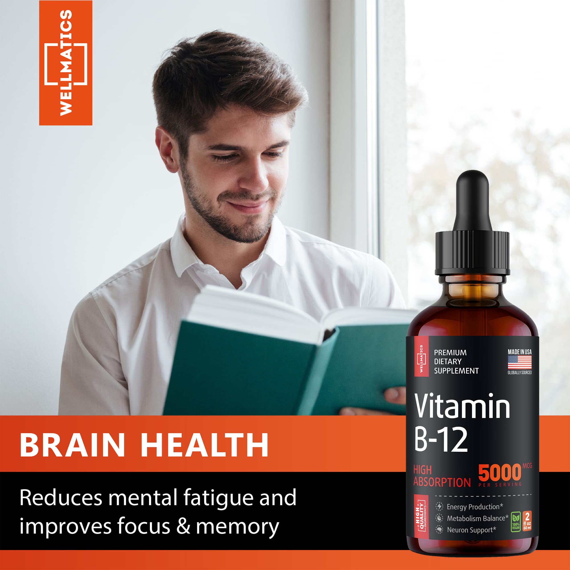 Vitamina B12 sublingual Vitamina B12 natural 5000 mc...B09LR8Y4BL