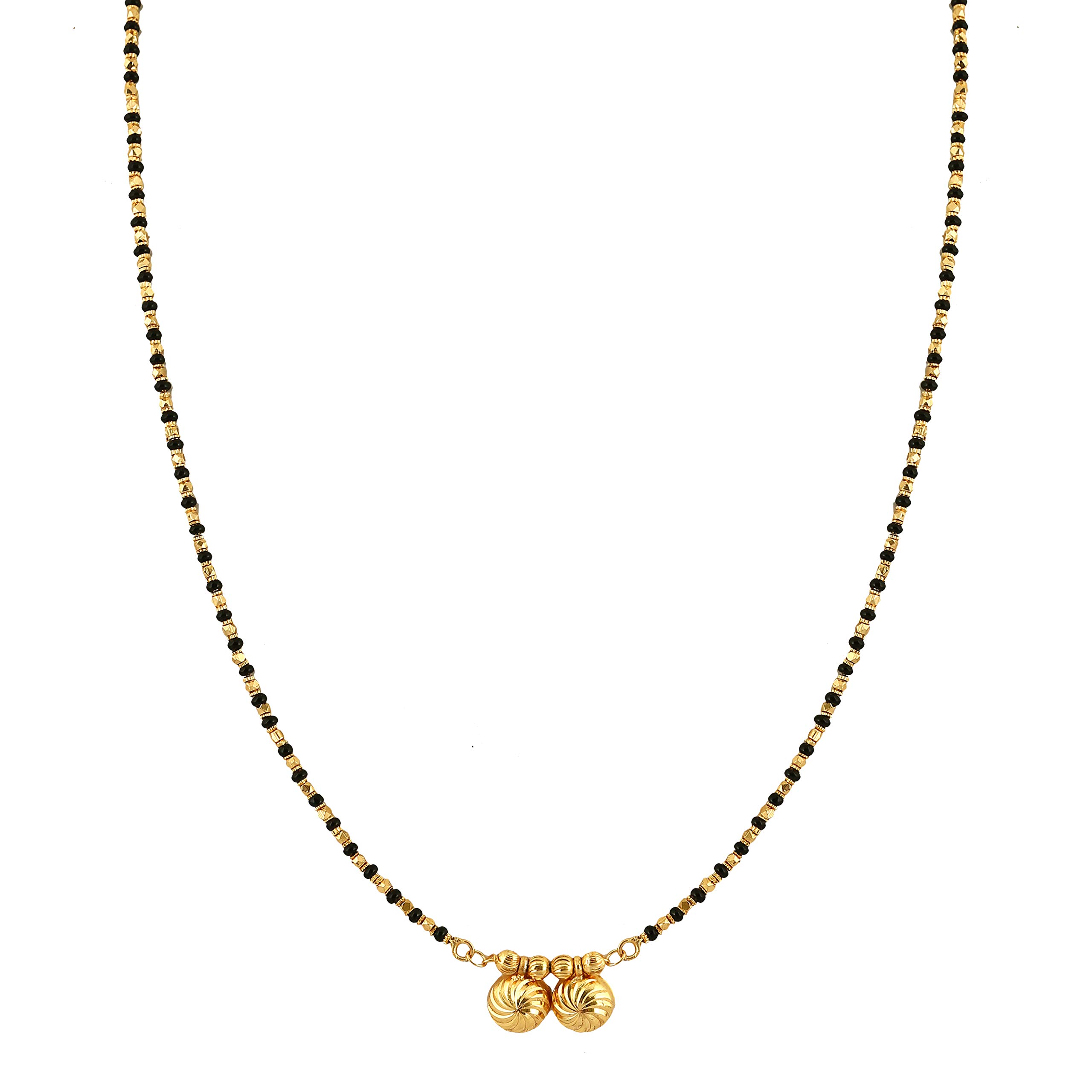 Gold Plated Mangalsutra For Women (Black) (B08JKCD5G5) Amazon Price History, Amazon Price Tracker