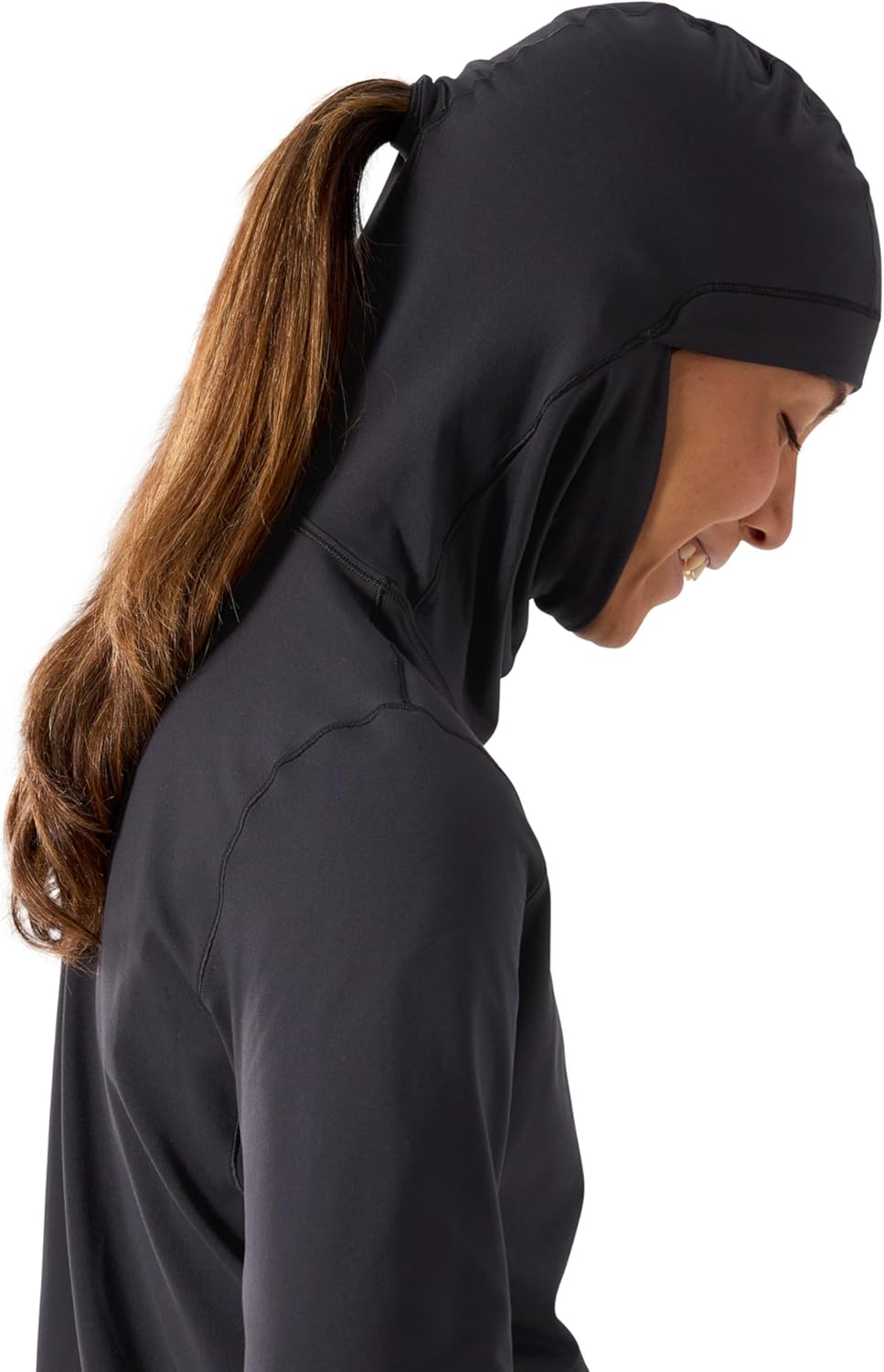 Arc'teryx Rho Hoody Women's | Lightweight Base Layer Hoody | Black, Medium - Image 4