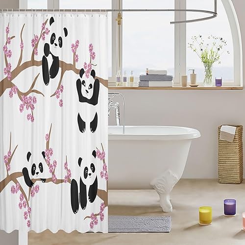 Vista 82 de Erosebridal Kids Tie Dye Shower Curtain, Girls Bohemian Hippie Bath Curtain, Watercolor Psychedelic Bathroom Accessories, Waterproof Polyester