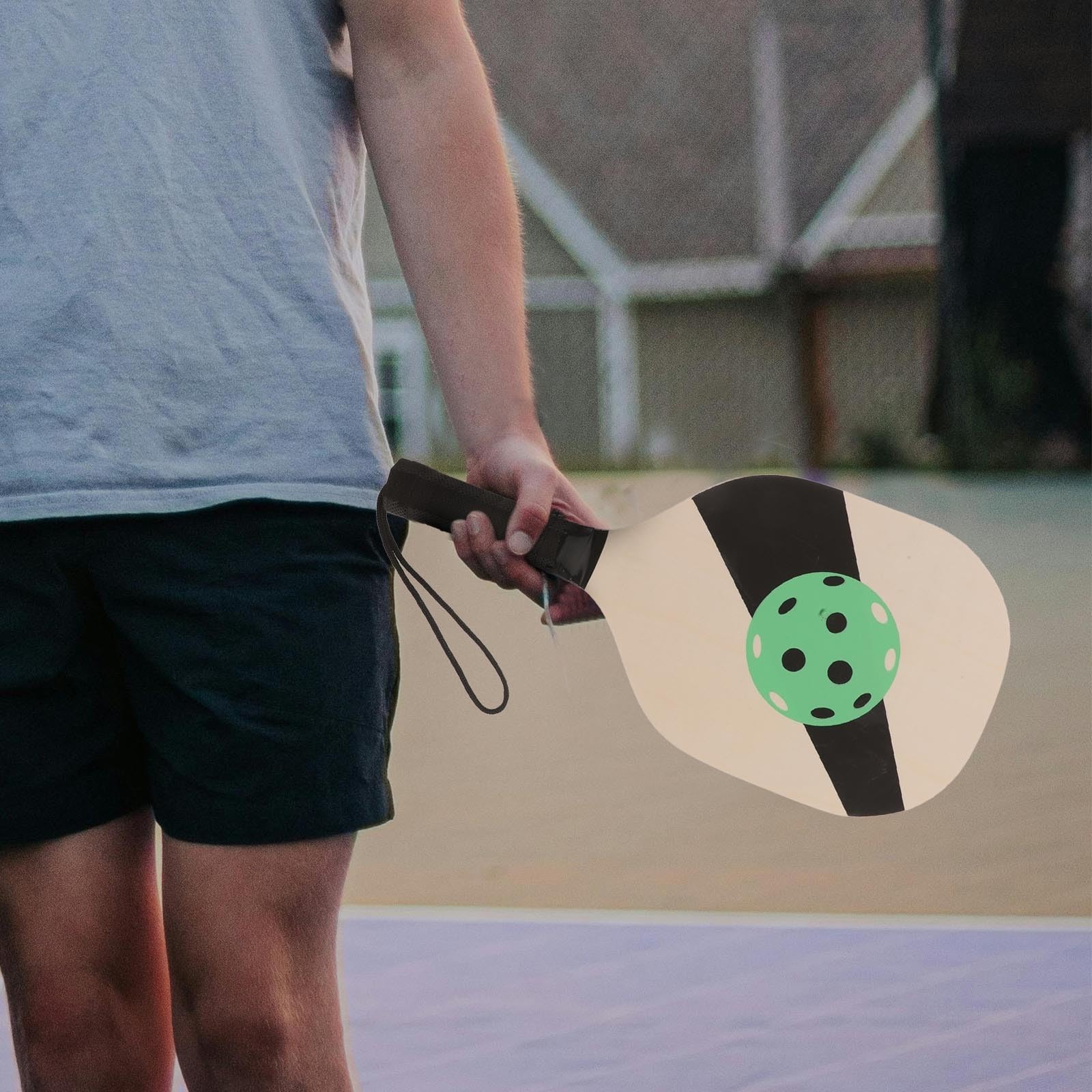 Set de Pickleball Paletas y Bolas, Madera y PE para Principiantes