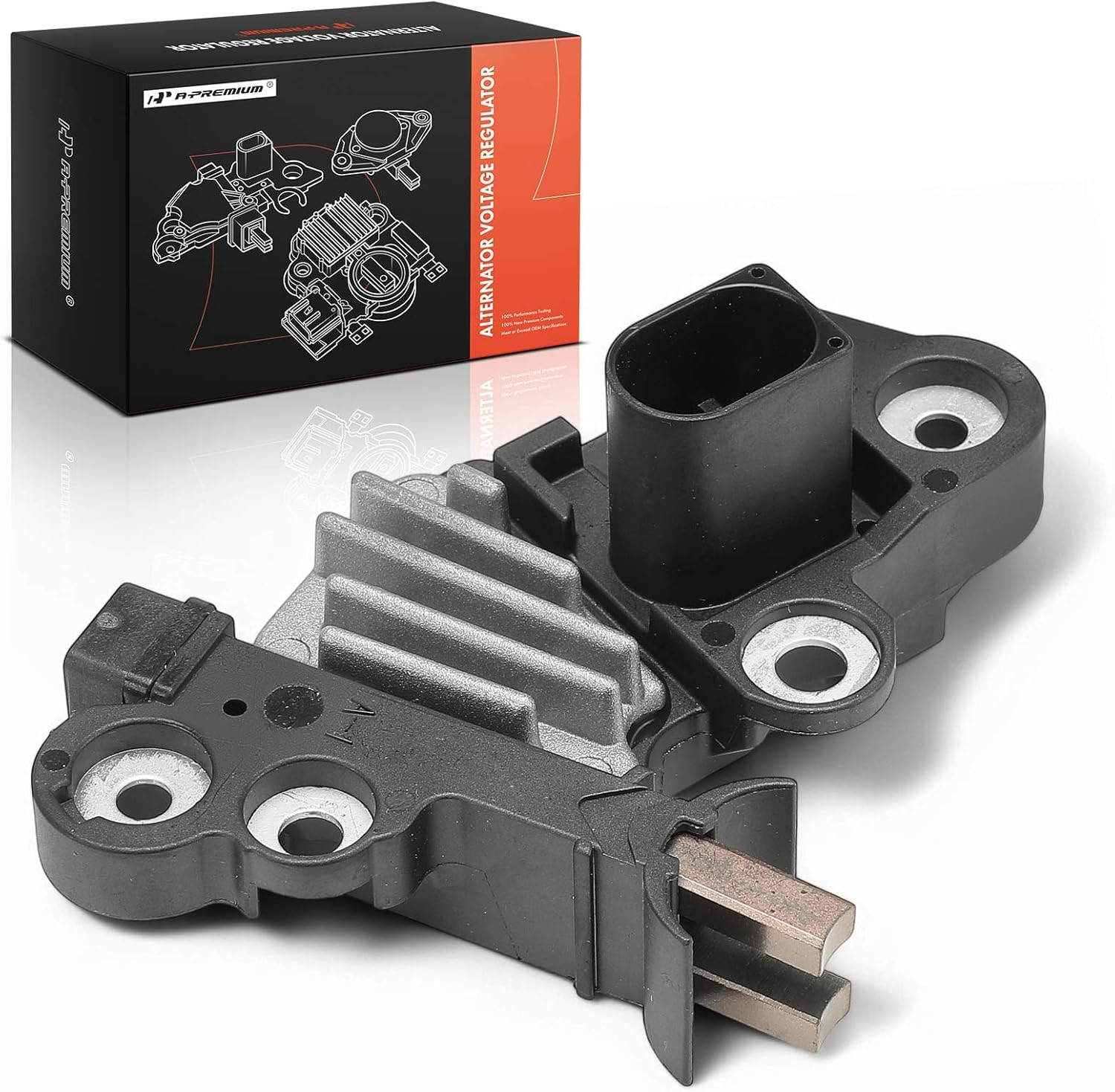 A-Premium Alternator Voltage Regulator Compatible with Audi A6 2006-2009 3.2L, A6 Quattro 2005-2008 3.2L, 12V B-Circuit 14.3 Vset