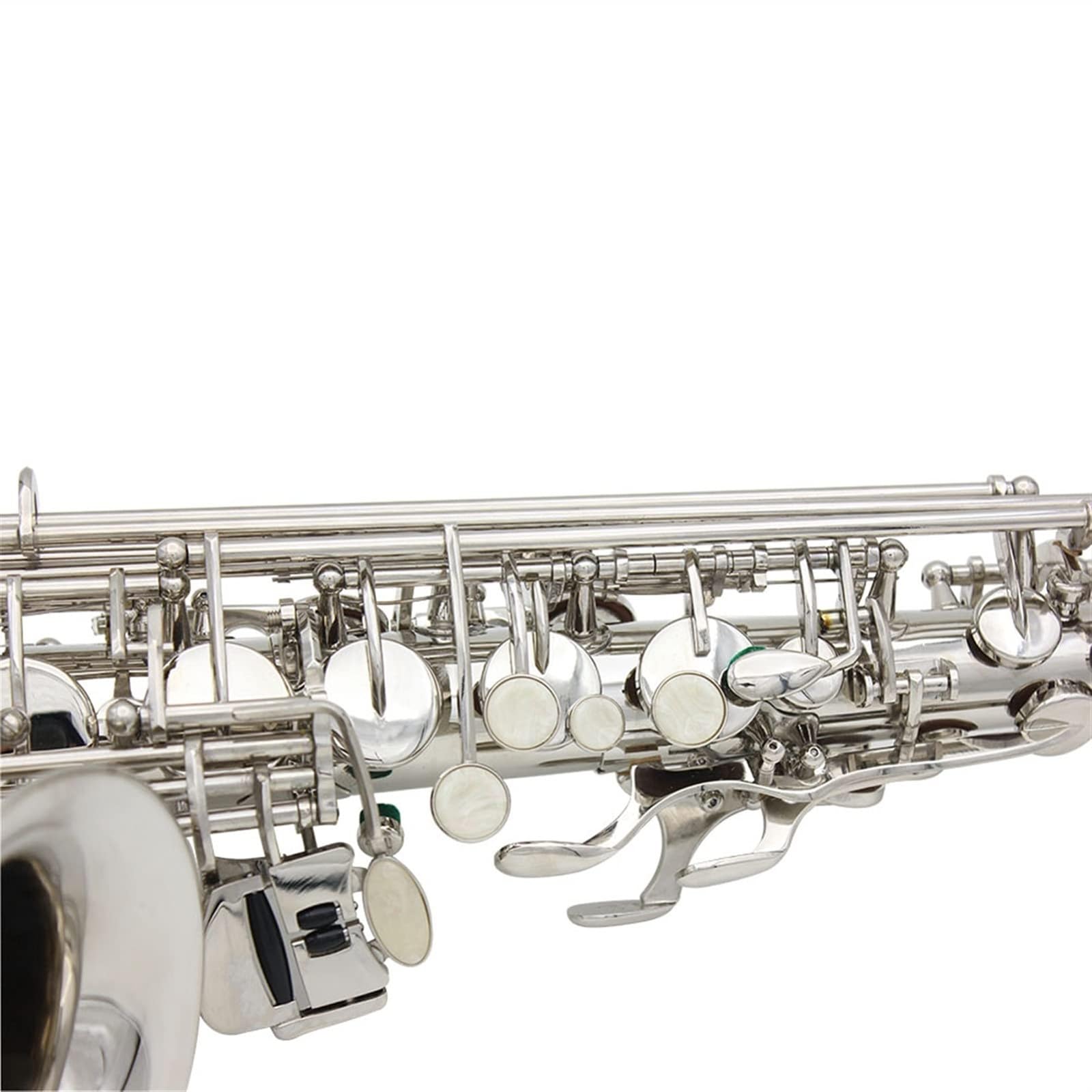 Saxofones Saxofón Alto Plateado Saxofón Alto en mi Bemol Instrumento Saxofón para Principiantes