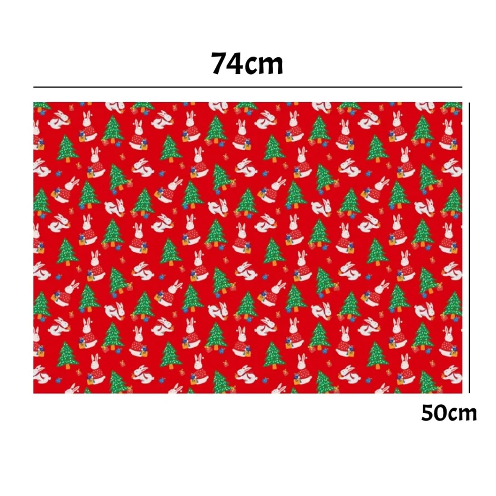Geschenkpapier Weihnachten 10 Stück Weihnachtsmann-Geschenkverpackungspapier aus Kraftpapier, Cartoon-Motiv, festliche Gastgeschenke for Weihnachtsfeiern, 74 x 50 cm(10pcs)