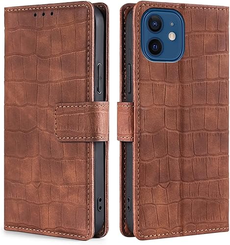 Phone Cover Wallet Folio Case for XIAOMI REDMI K40, Premium PU Leather Slim Fit Cover for REDMI K40, 3 Card Slots, Portable, Brown