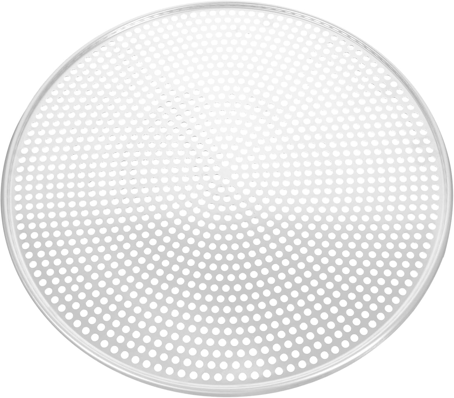HEMOTON Pizza Oven Pan, 17 Inch Pizza Crisper Pan with Holes, Pizza Tray Round Pizza Oven Pan for Home Restaurant Pizzeria, Easy Clean & Dishwasher Safe (Silver)