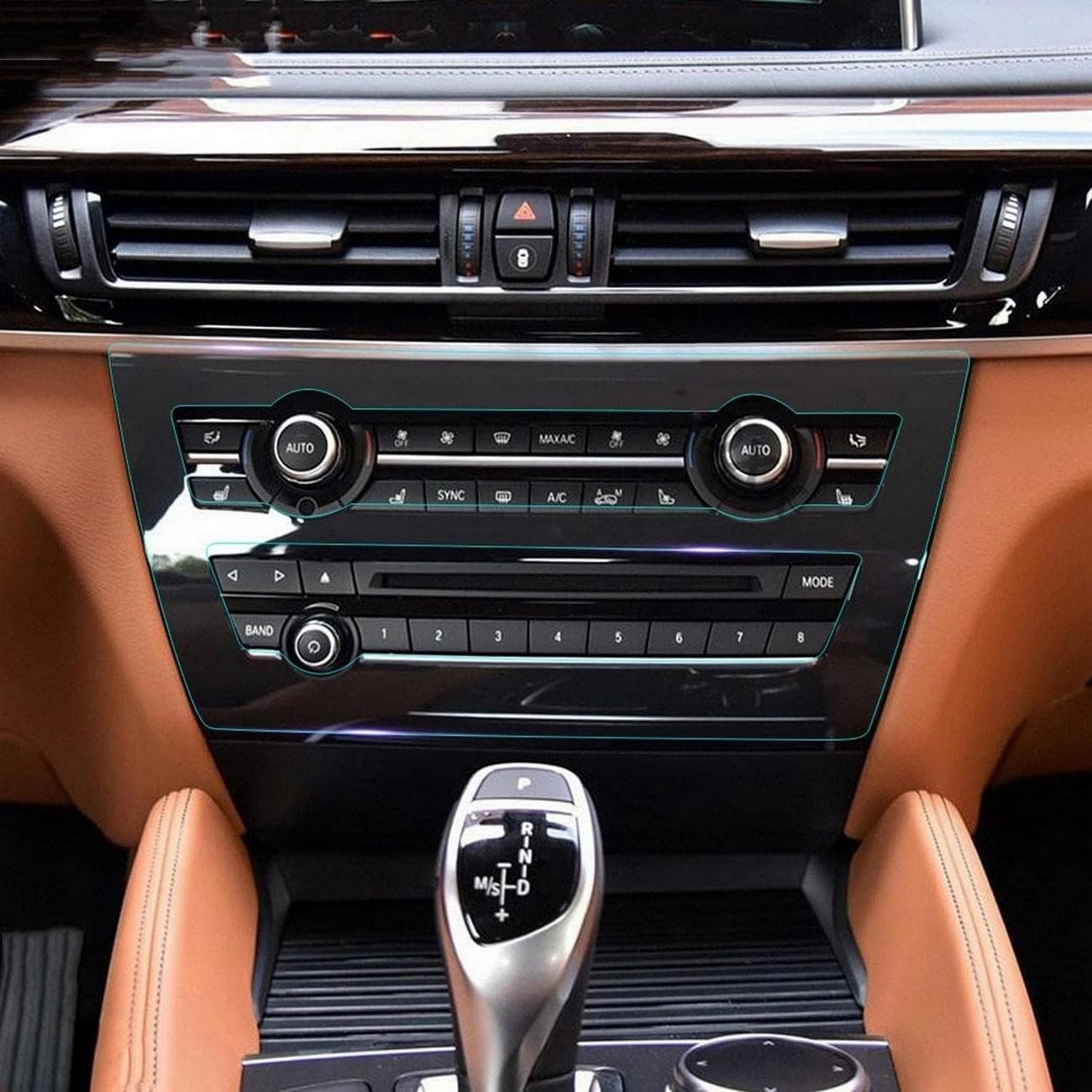 Film tableau de bord BMW X6 F16 protection console centrale TPU anti-rayures transparent