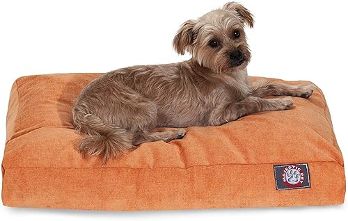 Orange Villa Collection - Cama rectangular pequeña para perros