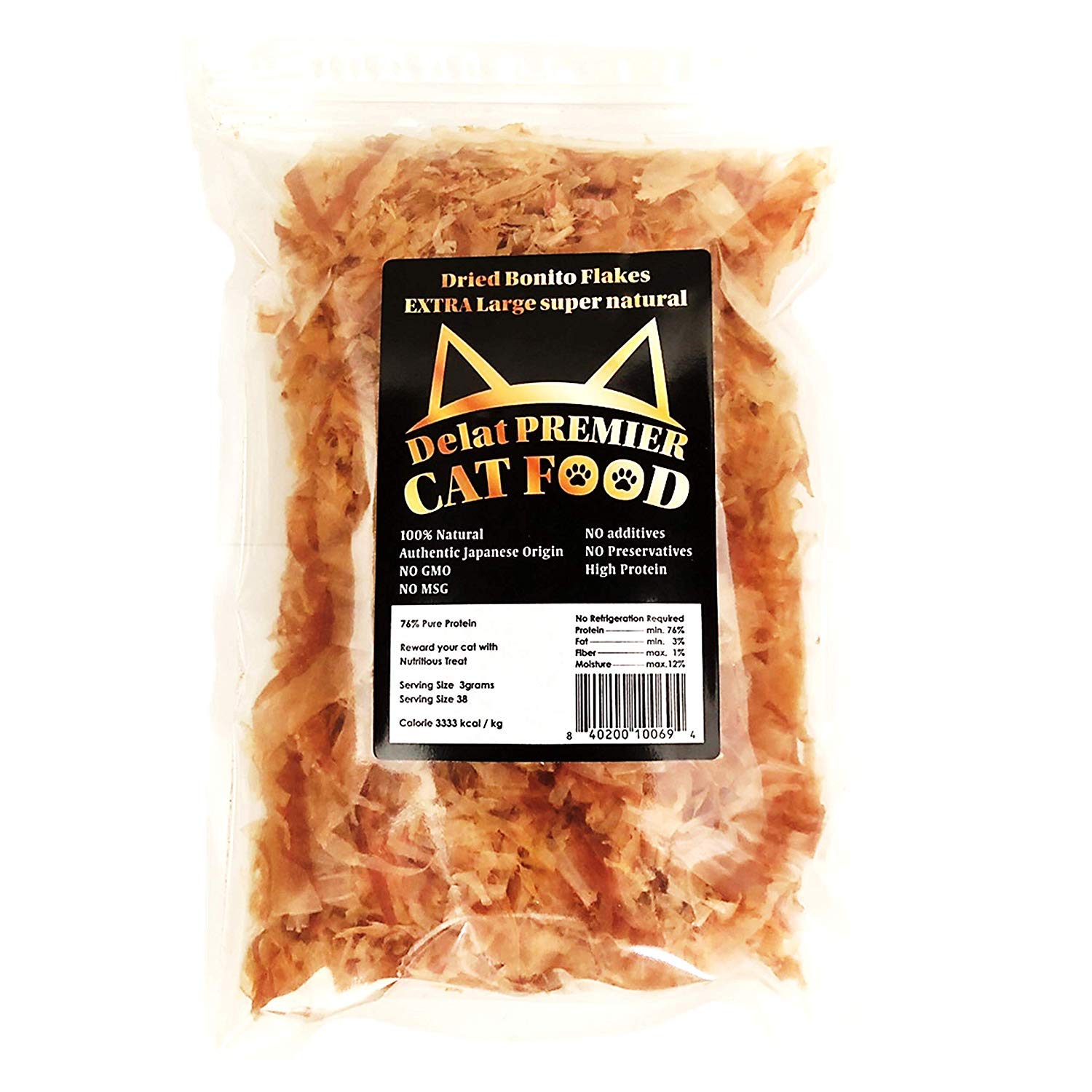 Delat Premier Bonito Flakes Cat Treat, 3.72 oz