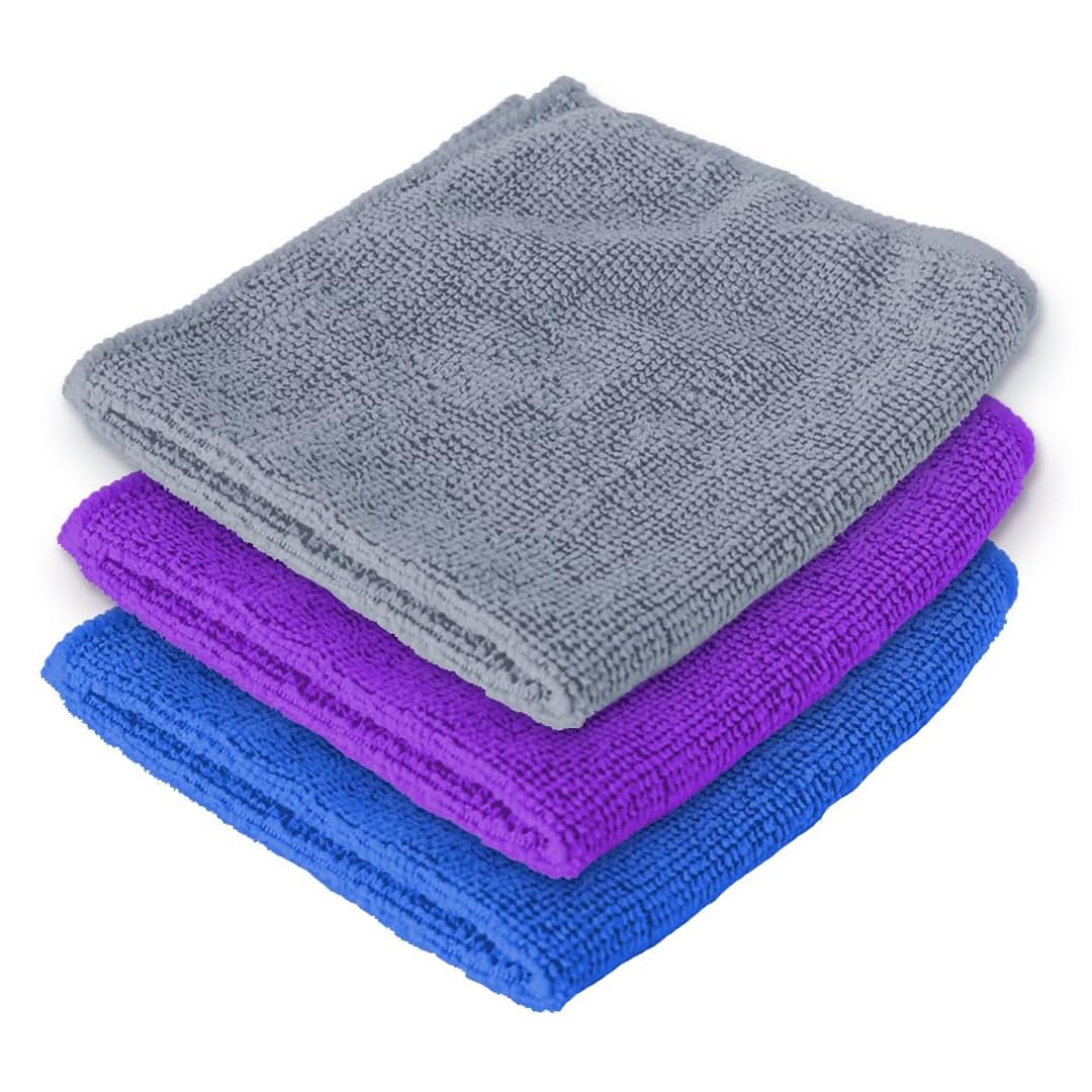 Kuber Industries Face Towel | Microfiber Hand Towel | Antibacterial Face Towel | Hair & Face Towel for Man | 400 GSM Towel | SHXS40601 | SHXS40602 | SHXS.. | Pack of 3 | Multi