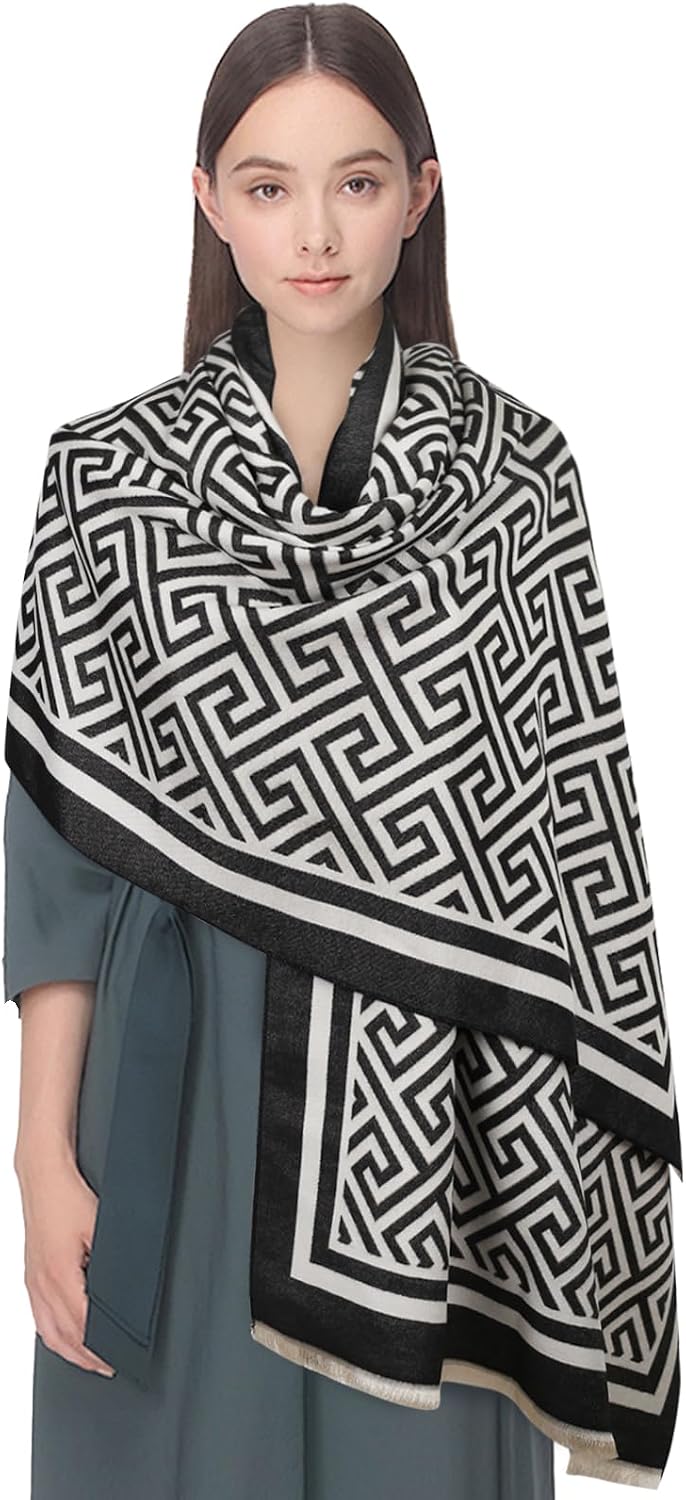 EXTREE Women's Scarf Pashmina Shawls and Wraps for Evening Dress Bridesmaid Wedding Bridal Winter Warm Long Large Scarves