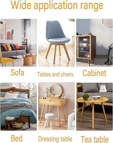 Miniatura 6 de Protectores de suelo para patas de silla con fieltro, fundas para patas de silla, almohadillas de fieltro para muebles, protectores de suelo para