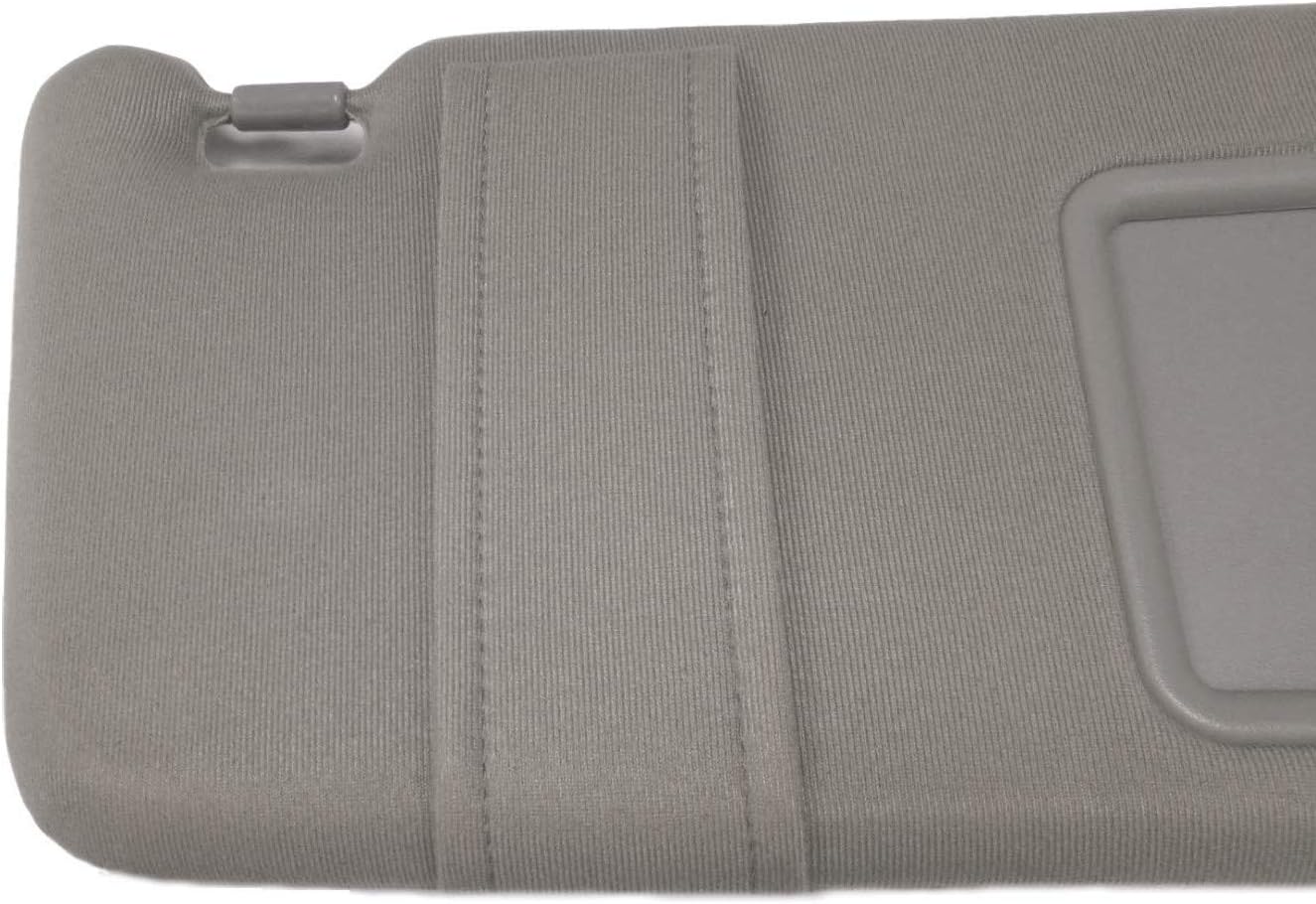 GOLDPAR Sun Visor Compatible with 2007 2008 2009 2010 2011 Toyota Camry & Toyota Camry Hybrid 2007-2011 Without Sunroof and Light (Gray, Right Passenger Side)