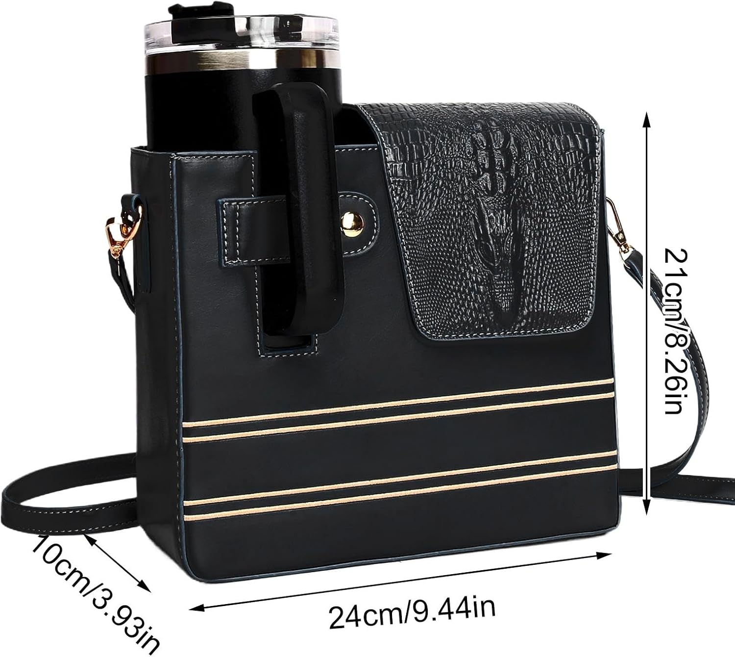 ウォーターカップ収納財布、ウォーターカップ収納バッグ | ウォーターボトルホルダーバッグポータブルレディースショルダーバッグ - 実