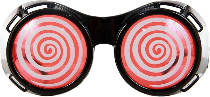 Amazon Com Red X Ray Hypno Retro Costume Goggle Glasses For Men Women And Teens Clothing Shoes Jewelry