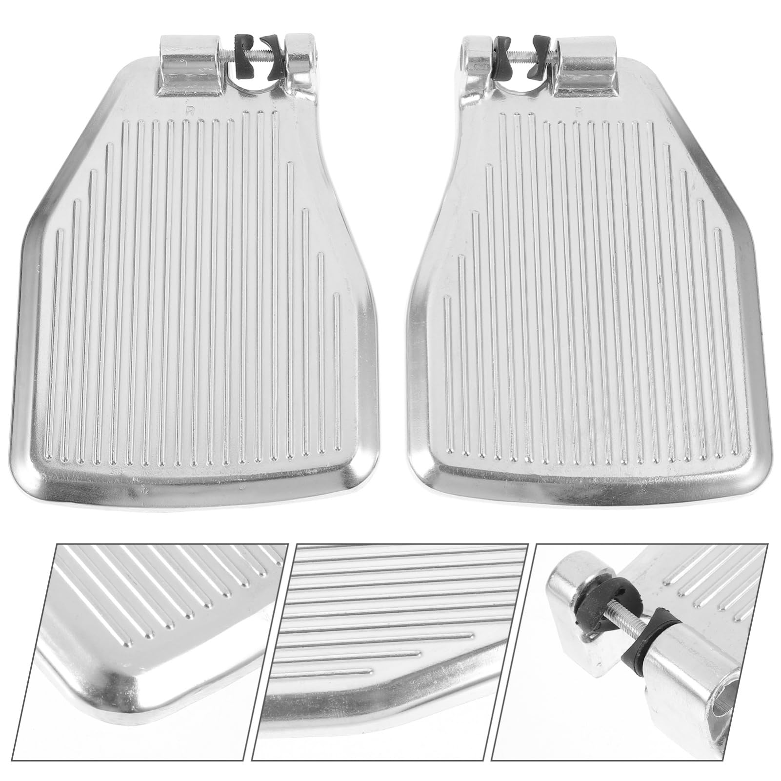 UKCOCO Reposapiés de Aleación de Aluminio Ligero para Silla de Ruedas Accesorios Estables Diseño Ergonómico y Almohadilla Pie para Usuarios Movilidad Reducida