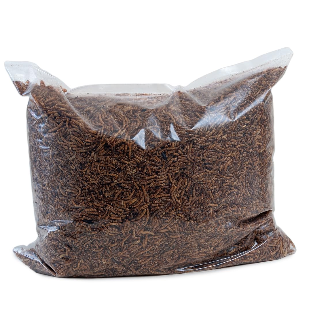 Walter’s Meal Worms (1kg) - Dried Mealworms for Birds, Bird Food in Stay Fresh, Refill Bags…