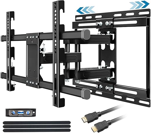 FOZIMOA Full Motion TV Wall Mount with Sliding Design for 32-80 inch TVs, TV Bracket with Articulating Swivel Tilt Arms,...