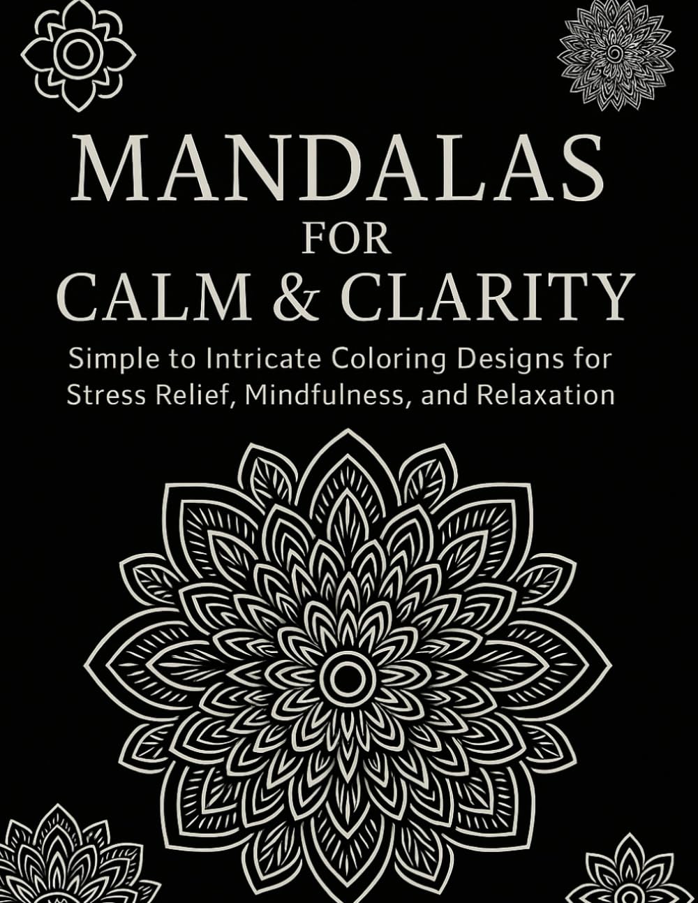 Mandalas for Calm & Clarity: Simple to Intricate Coloring Designs for Stress Relief, Mindfulness, and Relaxation