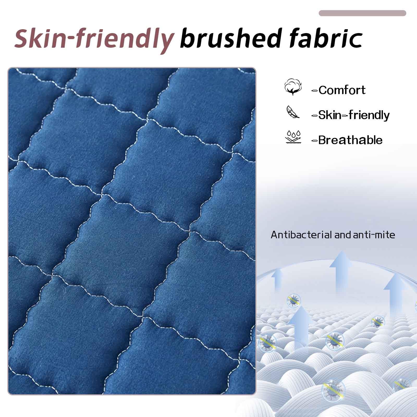 Funda De ColchóN con Cremallera, Funda Protector ColchóN Transpirable Y Lavable, ProteccióN Completa para Colchones De Todos Los TamañOs(3,200x200+10cm)