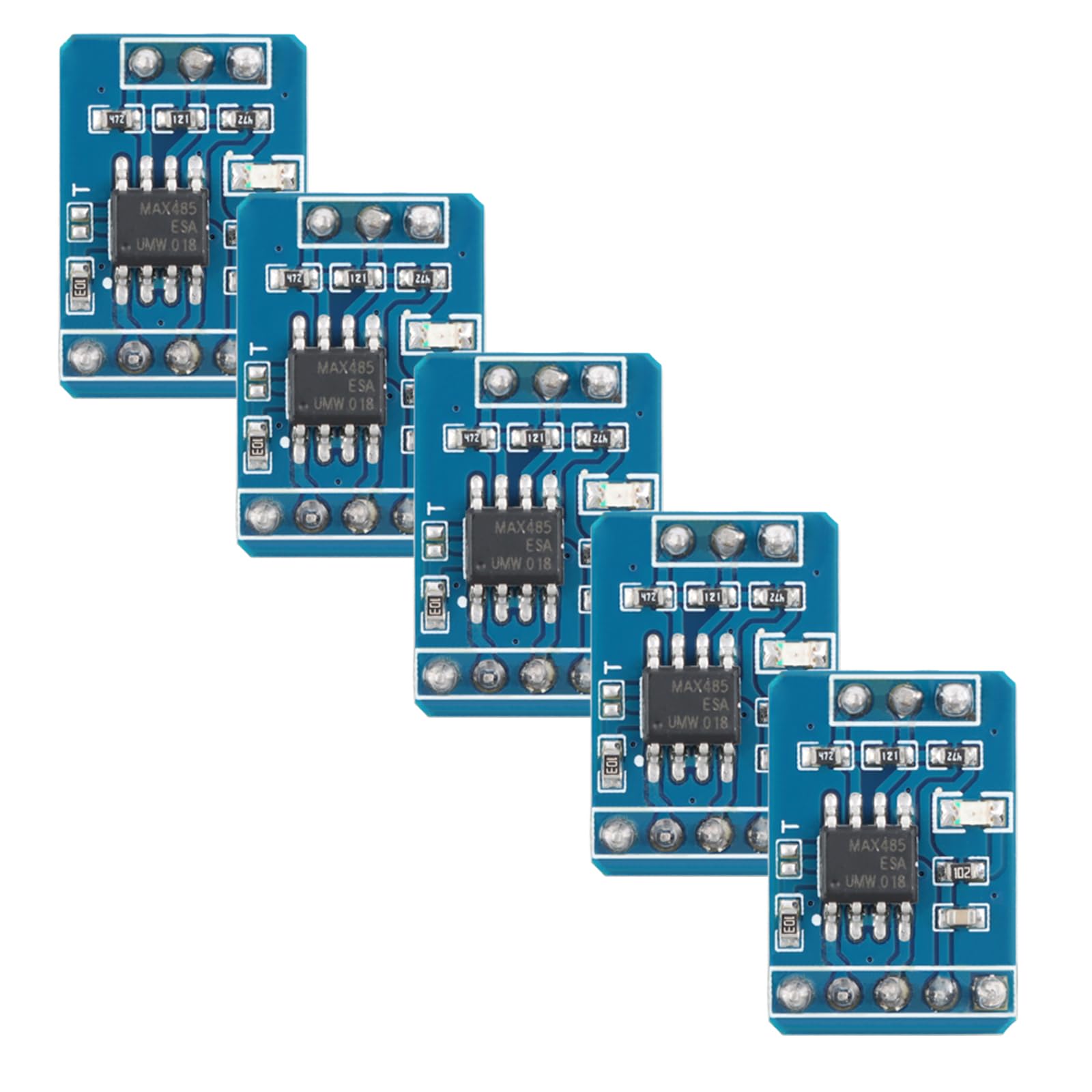 MusRock 5pcs MAX485 TTL to RS485 Converter 5V Unidirectional Serial Port Module Small Board