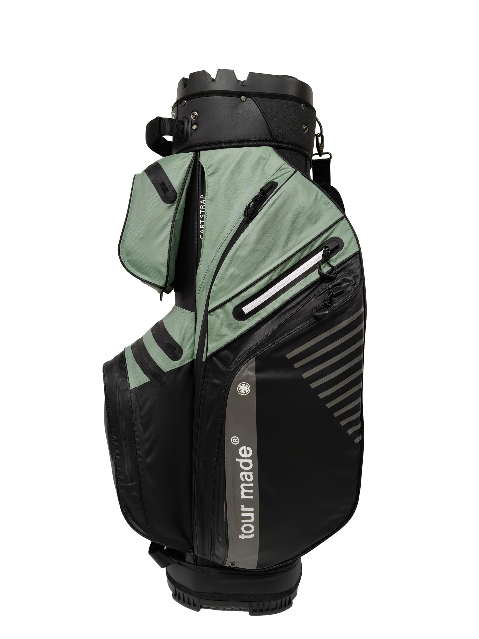 Tour Made Sac de Golf Imperméable I Nombreuses Poches I Pas de cliquetis de Raquettes I 14 Compartiments Raquettes continus I Hommes & Femmes I Grand Sac Isotherme (WB)