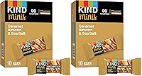 Vista 9 de KIND Minis, almendras y sal marina de caramelo, 0.7 onzas (paquete de 10)