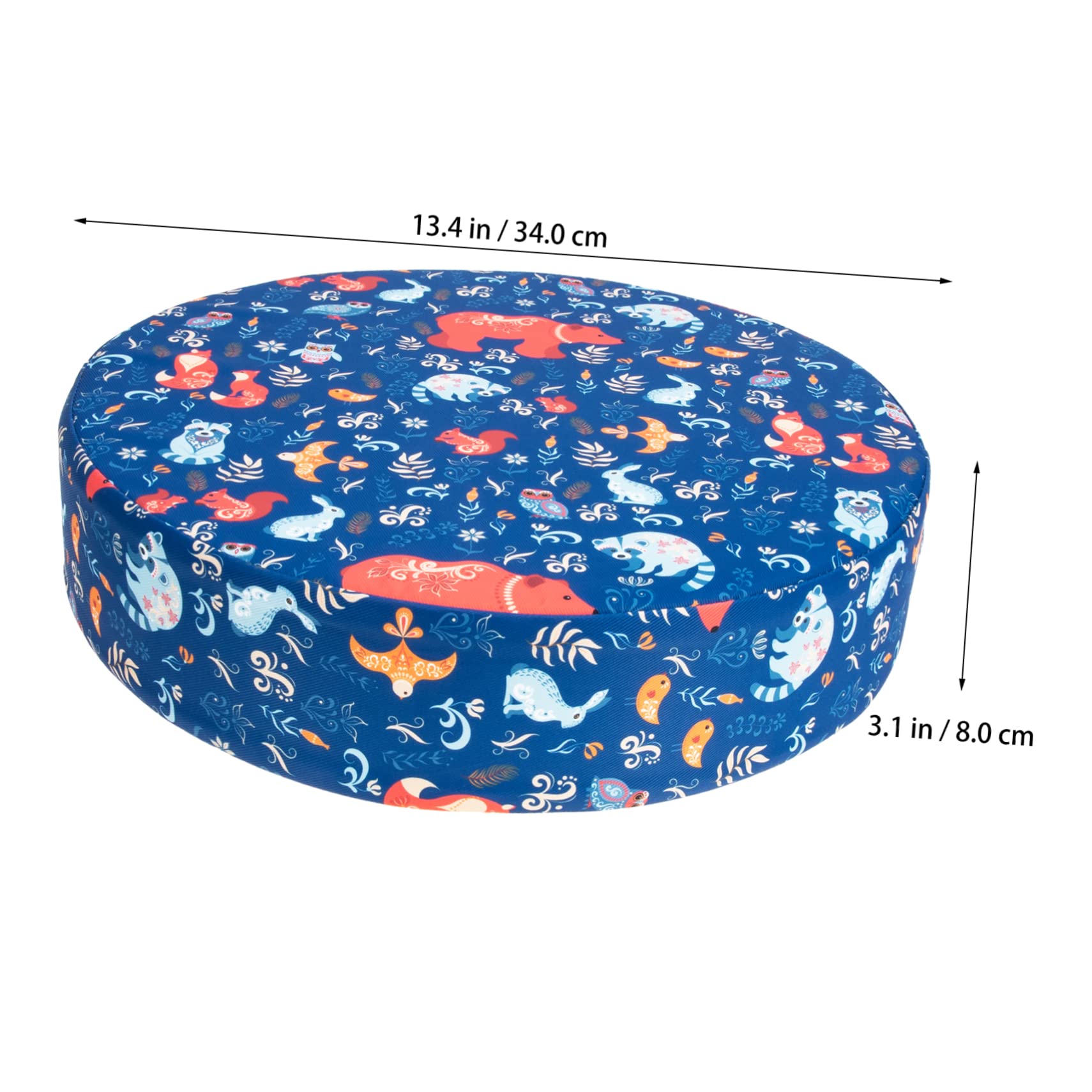 Gatuida Asiento Elevador Redondo para Niños Pequeños 34 Cm Diámetro X 8 Cm Grosor, Espuma de Alta Densidad, Tela Repelente al Agua, Silla Elevadora Portátil para Comedor Doméstico y Viaje