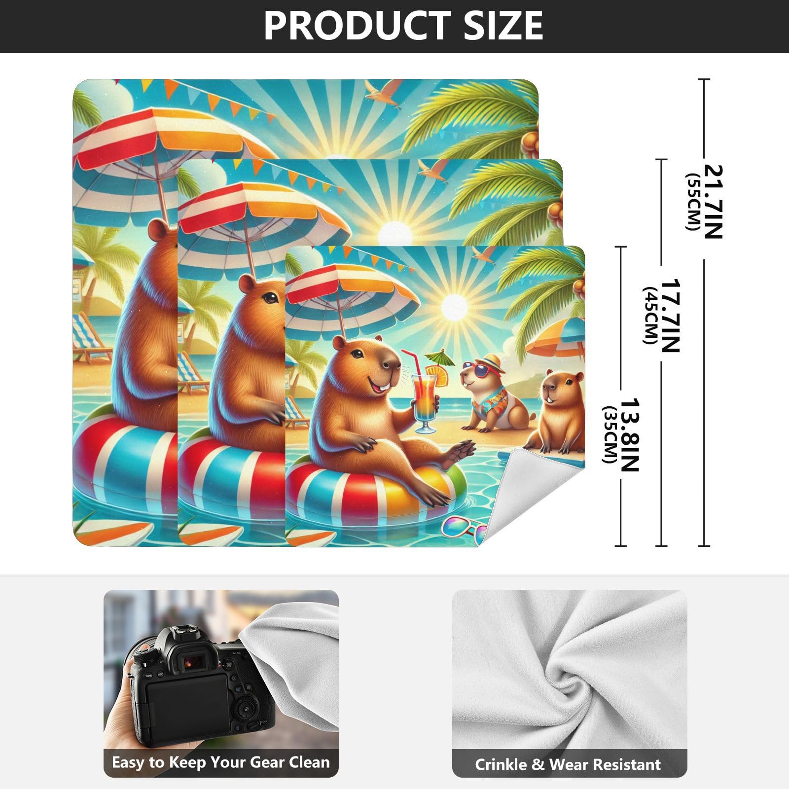 Joko Ivery Summer Capybara Pool Self-adhesive Cloth 17.7