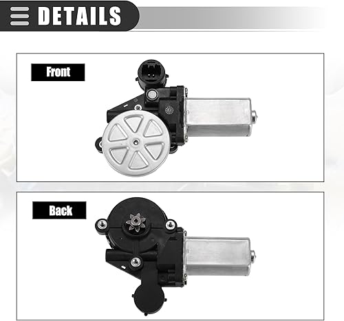 Miniatura 6 de Motoforti Conjunto del motor de la ventana eléctrica delantera derecha, motor de elevación de ventana, para Toyota RAV4 2.0L 2001-2003, metal,