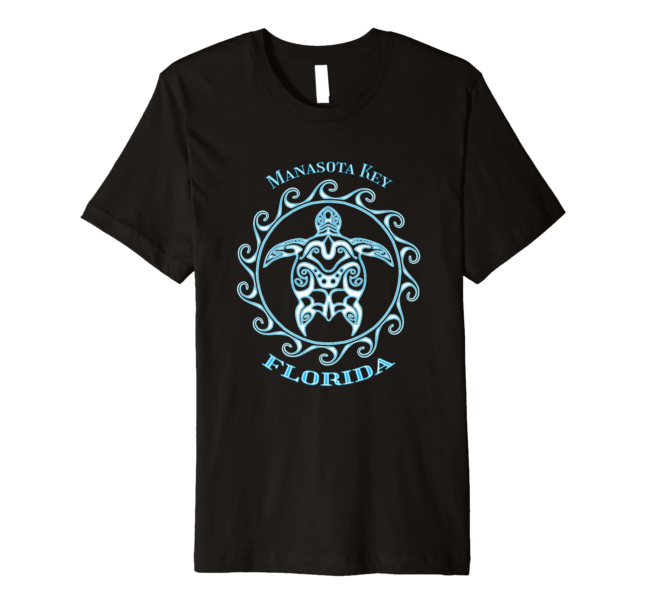 Manasota Key Florida Tribal Sea Turtle Summer Premium T-Shirt