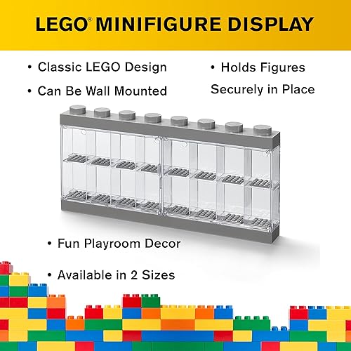 Miniatura 5 de Room Copenhagen LEGO - Estuche de exhibición de minifiguras apilable, contenedor de almacenamiento para figuras coleccionables, 4 tachuelas, color