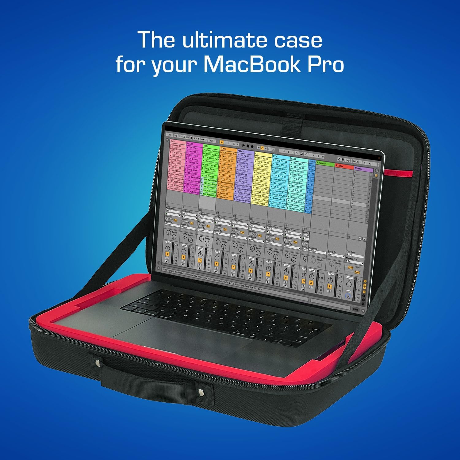 Analog Cases 16" MacBook Pro Hard Shell Case, Compatible with 2020-2024 M1 / M2/ M3 16-Inch MacBook Pro Laptop, Shock Absorbent Padded Hardshell Case