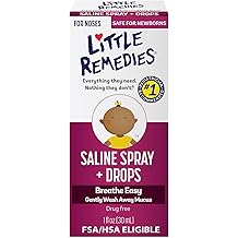 Little Remedies Noses Saline Spray Drops, 1 Fl Oz