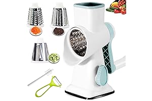 Cheese Grater Rotary Hand Crank for Fast and Effortless Shredding