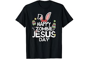 Happy Zombie Jesus Day - Zombie Jesus Novelty T-Shirt for Easter
