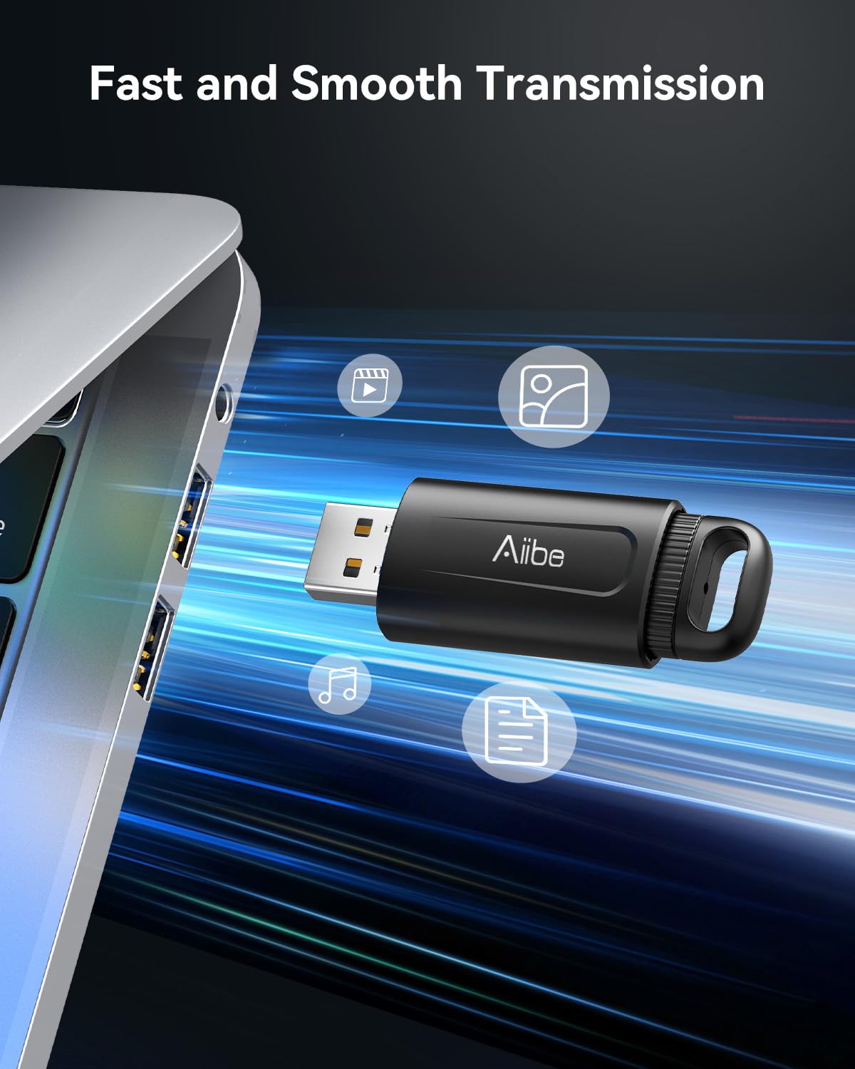 Aiibe Unidad flash de 32 GB, paquete de 5 unidades USB de 32 GB, USB 2.0, memoria USB de 32 GB, unidad flash USB de 32 GB, unidades flash USB a granel, paquete múltiple para laptop (32 GB, colorido)