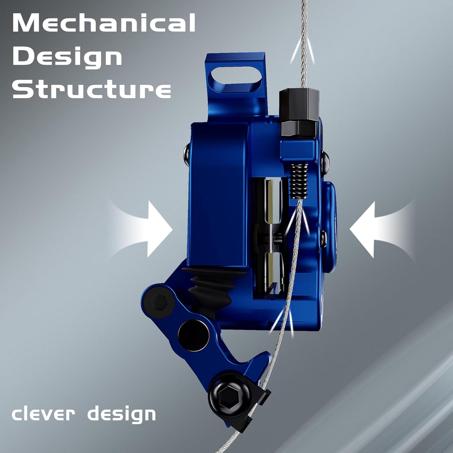 XT-7 E-Bike Hydraulic Disc Brakes Calipers,Line Pulling/Cable Actuated Front & Rear Brake Calipers for MTB/Mountain Bike/Electric Bike