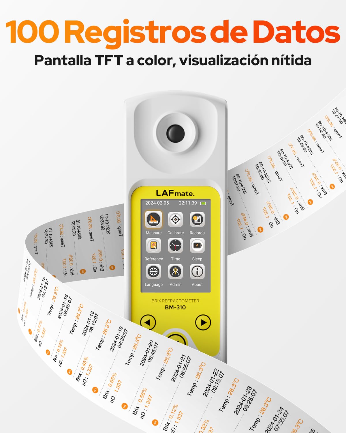 Refratómetro digital Brix con ATC para Zumo de Café, Miel, Jarabe de Arce, Medidor de Brix 0-95% Refractometro para la Elaboración de Vino y Cerveza Casera