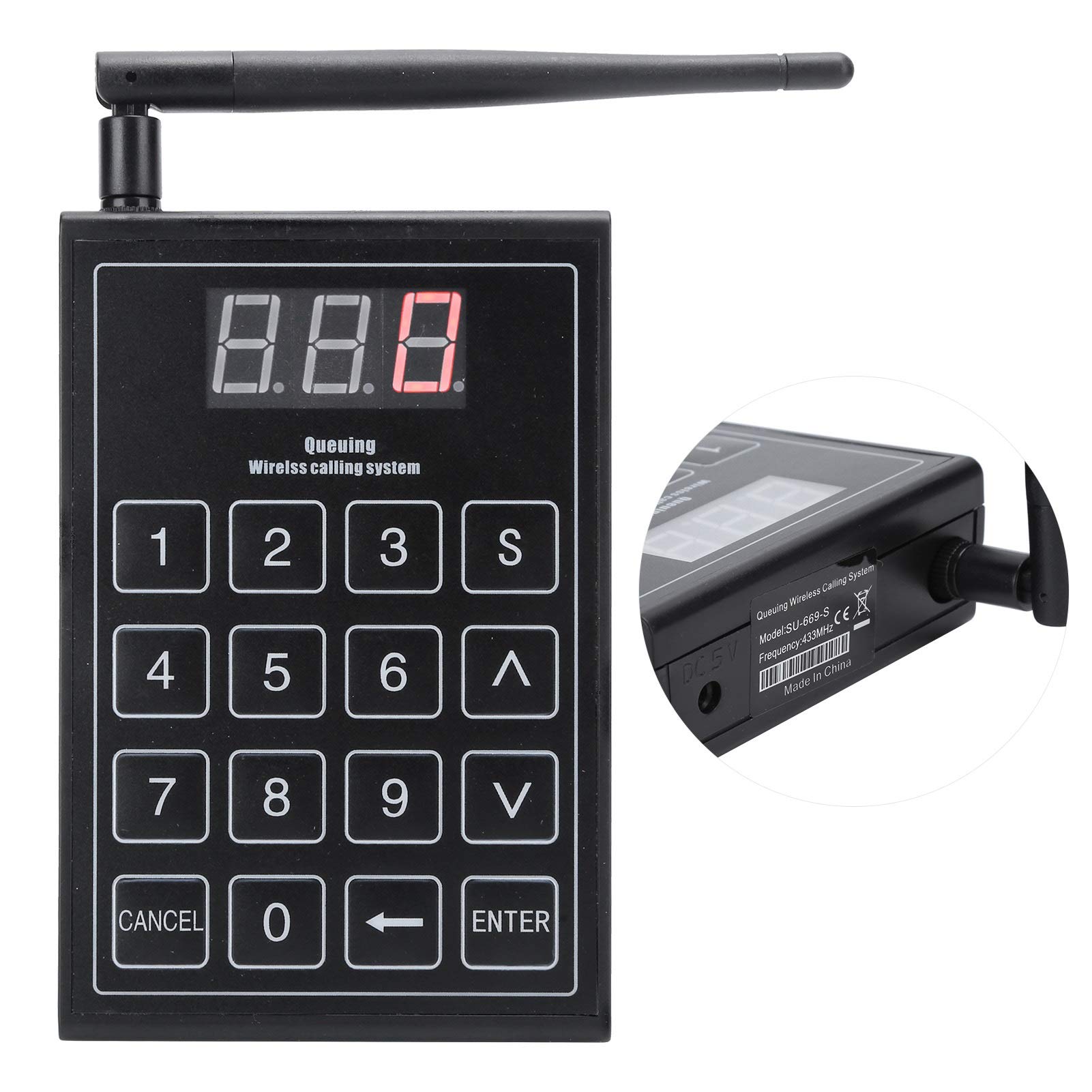 Bewinner Pager Tastatursender Digital für SU-668 SU-669 SU-680 SU-668S SU-669S, Restaurant Pager Tastatursender für Drahtlose Anrufe Pager, NUR Tastatur für Restaurant Anrufsysteme