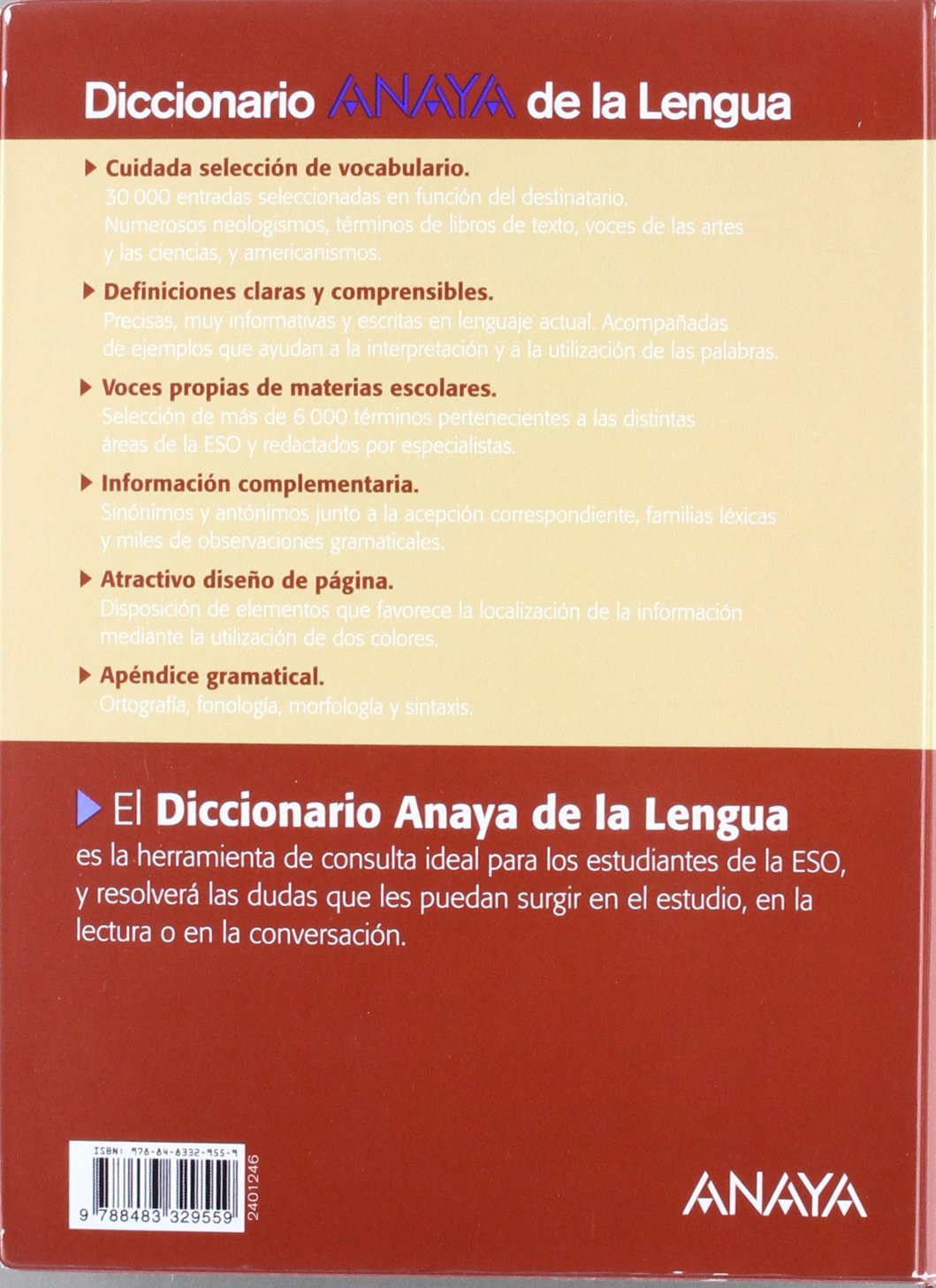 Diccionario Anaya de la lengua/ Spanish Language Anaya Dictionary
