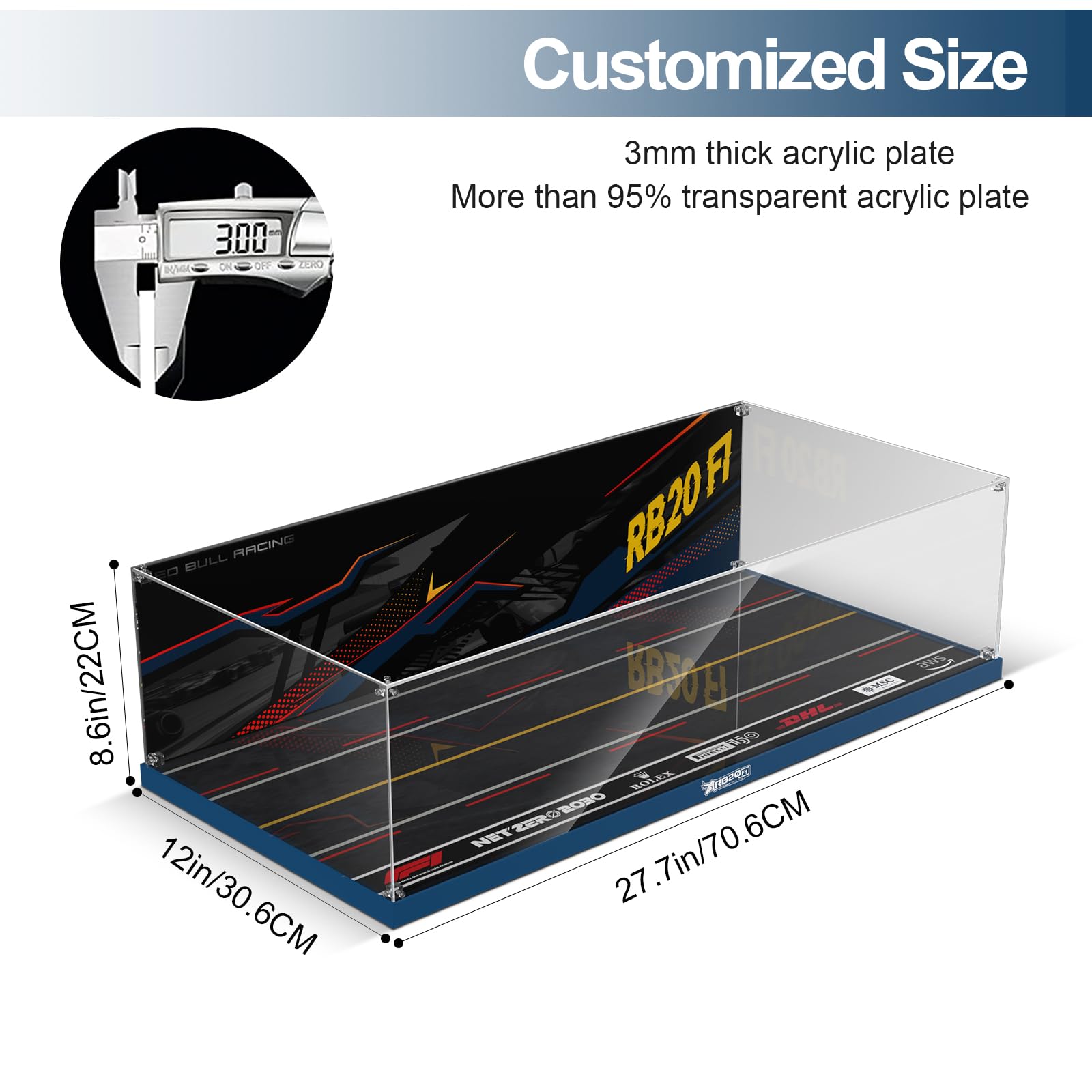 Amazon.com: Clear Acrylic Display Case for Lego 42206 Oracle Red